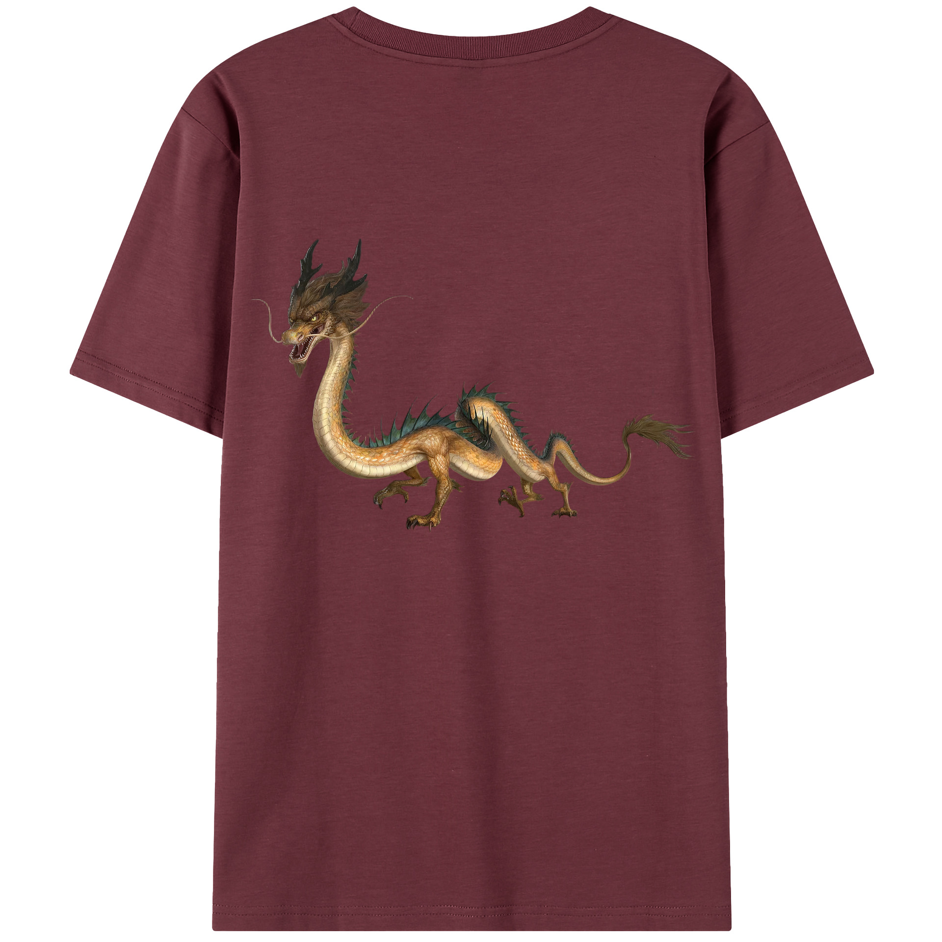 （画像用） Ne Zha 2 ナタ 魔童の大暴れ 綿100％半袖Tシャツ（背面プリント）
